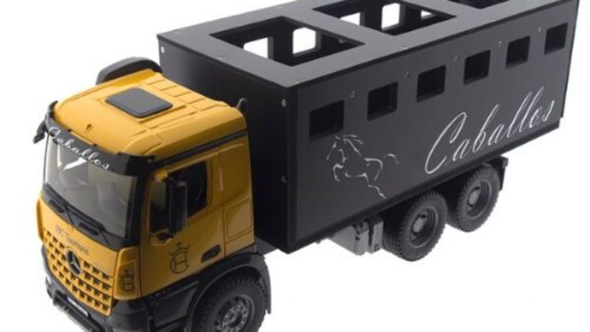 industria Electrónico Helecho Camión de juguete para el transporte de caballos o de rejoneo
