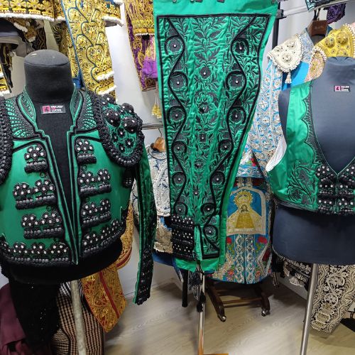 Traje de luces verde esmeralda - Imagen 4