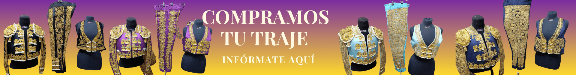 ¿QUIERES VENDER TU TRAJE DE LUCES?