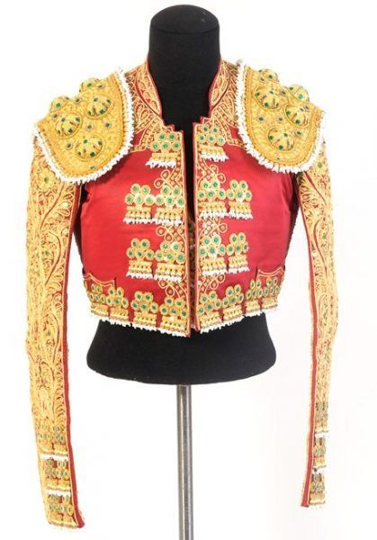 Traje de torero  de segunda mano grana y oro
